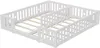 ProximaX Weißes Doppelbodenbett mit Zaun 90x200cm, Produktbild-Vorschau 12