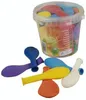 400 Luftballons Ø 22 cm farbig sortiert in Dose Produktbild-Vorschau 1