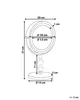 BELIANI Kosmetikspiegel Silber dia. 20 cm Metall mit LED Produktbild-Vorschau 3