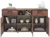 Sideboard CLIF 3 Türen 2 Schubladen Optik: Old Wood Vintage Produktbild-Vorschau 18