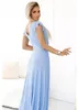 Numoco. Vestido de fiesta para mujer. Color: azul celeste. Vista previa de la imagen del producto 5
