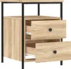 vidaXL Nachttisch Sonoma-Eiche 44x45x60 cm Holzwerkstoff Produktbild-Vorschau 1