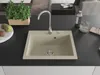 Mexen Elix Granitspüle 1-Becken 600 x 500 mm, beige, Siphon Produktbild-Vorschau 3