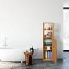 Relaxdays Badregal Bambus, 6 Ablagen, Badezimmer, Produktbild-Vorschau 2