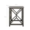 WOMO-DESIGN príručný stolík Florence 45x45x55 cm, sivý, Náhľad obrázku produktu 5
