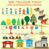 AIYAPLAY Spieltisch, 108-teiliges abnehmbares Eisenbahn-Set Produktbild-Vorschau 4
