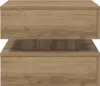 vidaXL Couchtisch mit LED-Leuchten Artisan-Eiche 50x50x40 Produktbild-Vorschau 6