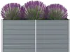DELUKE® Hochbeet für Garten OSKAR Grau | 160x80x77cm | Produktbild-Vorschau 3