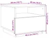 vidaXL Table basse avec lampes LED blanc 50x49x40 cm Voir les images du produit 8