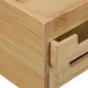 Relaxdays Schreibtisch Organizer Bambus, Stiftehalter Holz, Produktbild-Vorschau 5
