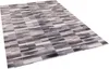 Kunstfaser Patchwork Tierfell Beige Braun Stripes, Produktbild-Vorschau 2
