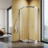 SONNI Quart de cercle accès d'angle 80x80 cm Douche ronde Voir les images du produit 1