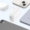 A white Belkin charger is shown surrounded by smartphones and a charging case. Anteprima dell’immagine prodotto