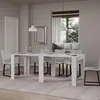 Rozkładany stół konsolowy 90x25/181 cm Slick White Ash Podgląd zdjęcia produktu 5
