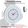 WISFOR nástenné hodiny 60 cm, okrúhle dekoratívne hodiny, Náhľad obrázku produktu 10