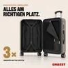 ONBEST Hartschalen Koffer Set | 4-teilig | Champagner | mit Produktbild-Vorschau 5