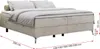 Boxspringbett ohne Kopfteil mit Bettkasten, Bett niedriges Produktbild-Vorschau 5