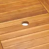 9-tlg. Garten-Essgruppe mit Kissen Massivholz Teak Grau Produktbild-Vorschau 5