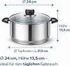 HI - Fleischtopf Sylt Kochtopf Topf aus Edelstahl 5,5 Liter Produktbild-Vorschau 8