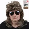 80er Jahre Herren Perücke Vokuhila blond Karneval Fasching Produktbild-Vorschau 1