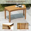 COSTWAY 2er Set Gartenbänke Akazienholz Wetterfest, Produktbild-Vorschau 5