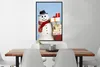 MuchoWow® Gerahmtes Poster Ein Schneemann mit Produktbild-Vorschau 2