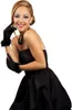B03109 schwarz Damen Handschuhe mit Marabu Rand Produktbild-Vorschau 1