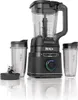 A black Ninja blender with two cups and a blade attachment, displayed on a white background. Produktbild-Vorschau