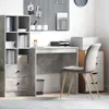 vidaXL Písací stôl betónová sivá 80 x 50 x 76 cm Náhľad obrázku produktu 2