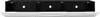 A front view of a black and white TV cabinet with three open compartments and a drawer. Produktbild-Vorschau
