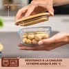 Ensemble de 3 boîtes de conservation en verre eluno avec Voir les images du produit 3
