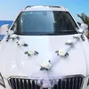 Autoschmuck Hochzeit Weiß, Hochzeitsauto Dekorationsset, Produktbild-Vorschau 1