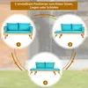 A diagram showing three different positions of a garden bench with cushions. Anteprima dell’immagine prodotto