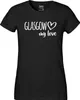 Huuraa Damen T-Shirt Glasgow my love XS Black Bio Baumwolle Produktbild-Vorschau 2