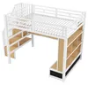 Łóżko piętrowe 140x200 cm z biurkiem, półkami, 2 Podgląd zdjęcia produktu 16