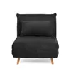 HOMLA Sofa SOLACE 1-osobowa, z funkcją spania sztruksowa Podgląd zdjęcia produktu 3