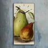 Leinwand Uhr Küche Wohnzimmer Bild 30x60 Gemälde Früchte Produktbild-Vorschau 2