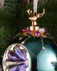 BRUBAKER Premium Weihnachtskugel Blau mit Hirsch Figur - 10 Produktbild-Vorschau 2