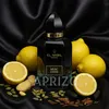 A black bottle of El Nabil Musc Code perfume is displayed on a black satin background, surrounded by lemons, ginger, cardamom pods, and cinnamon sticks. Voir les images du produit