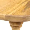 vidaXL Okrągły stolik boczny 43 x 43 x 66 cm z litego Podgląd zdjęcia produktu 5