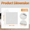 UISEBRT 12x Panneaux acoustiques 30x30cm Motif V Blanc, Voir les images du produit 2