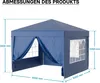 Pawilon Wiltec 3 x 3 m w kolorze niebieskim z ochroną UV Podgląd zdjęcia produktu 7