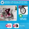 Kinderplay Puppenwagen KP0280R – Leichter Puppenbuggy mit Produktbild-Vorschau 2