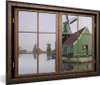 MuchoWow® MuchoWow® Gerahmtes Poster Aussicht - Mühle - Produktbild-Vorschau 1