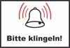 Bitte klingeln Schild A6 Rückseite selbstklebend Produktbild-Vorschau 1
