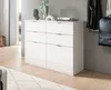 ProjektX meuble à chaussures 4 tiroirs, 2 abattants blanc Voir les images du produit 5