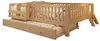 Plattformbett 140x200 cm mit Ausziehbett, umlaufendem Produktbild-Vorschau 5