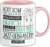 Jazz-Liebhaberin Geschenk Becher Tasse Gott Schuf Alle Produktbild-Vorschau 1