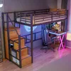 Sweiko Hochbett 90x200cm , Ambientelicht, Ablageleiter, Produktbild-Vorschau 2