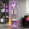 UnboxG Glasvitrine Standvitrine,4 Lagen Glas Vitrine Produktbild-Vorschau 3